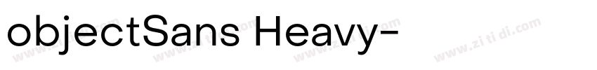 objectSans Heavy字体转换